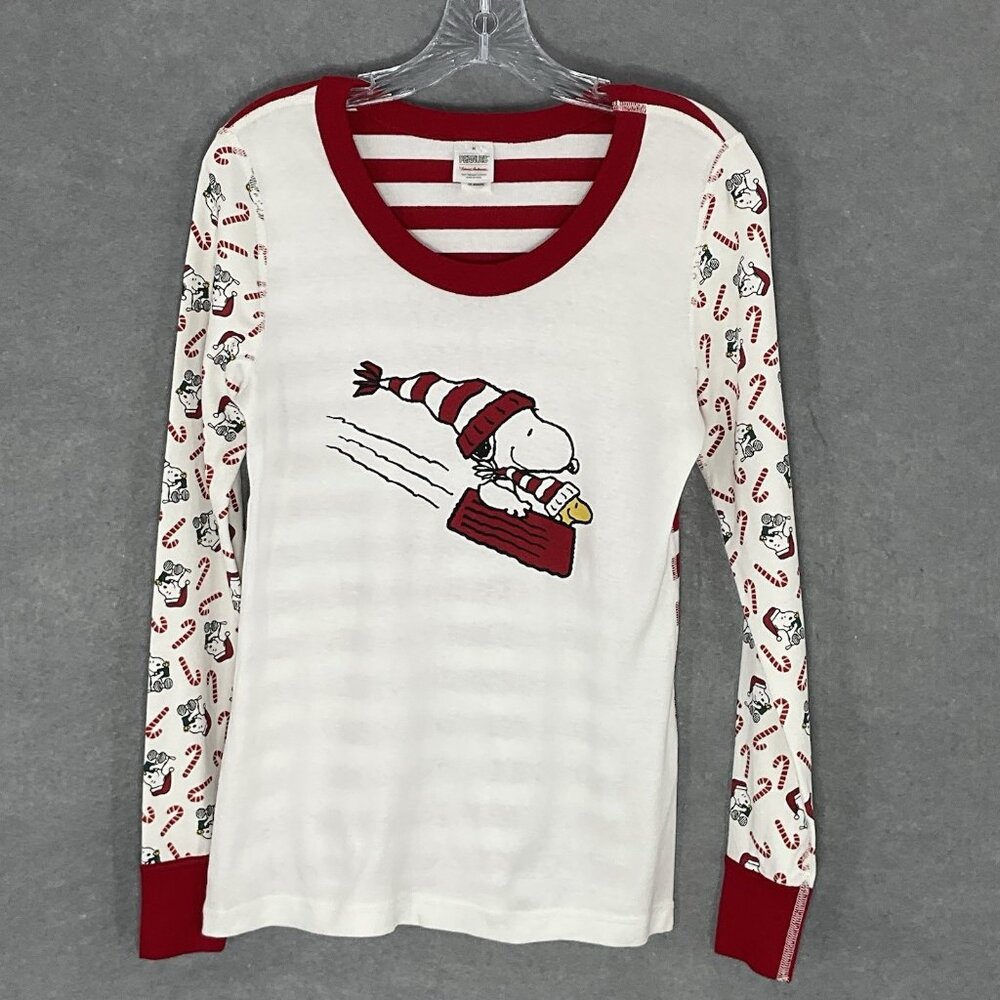 Peanuts by Hanna Andersson PJ Top Kids Sz Medium Organic Cotton Snoopy Woodstock